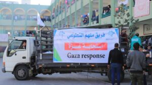 استجابة منظمات المجتمع السوري لإغاثة الأهالي في غزة